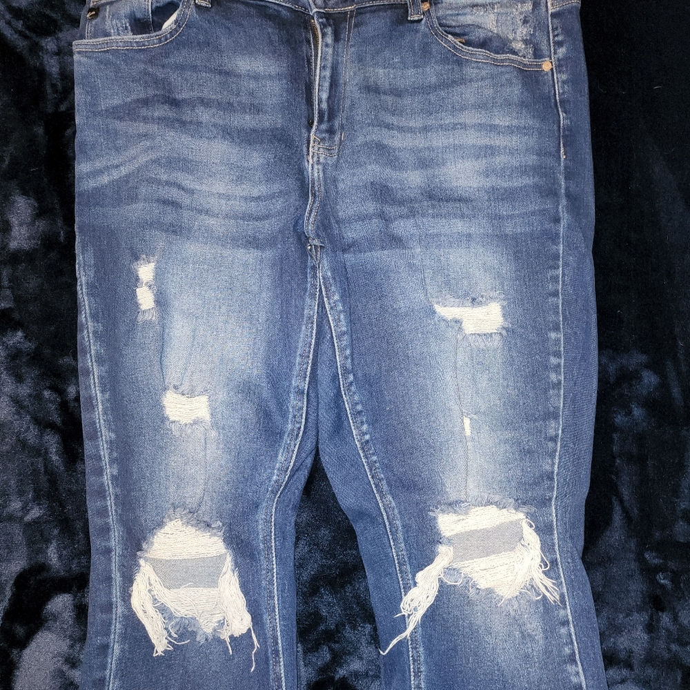 Kancan ripped skinny jeans size 14